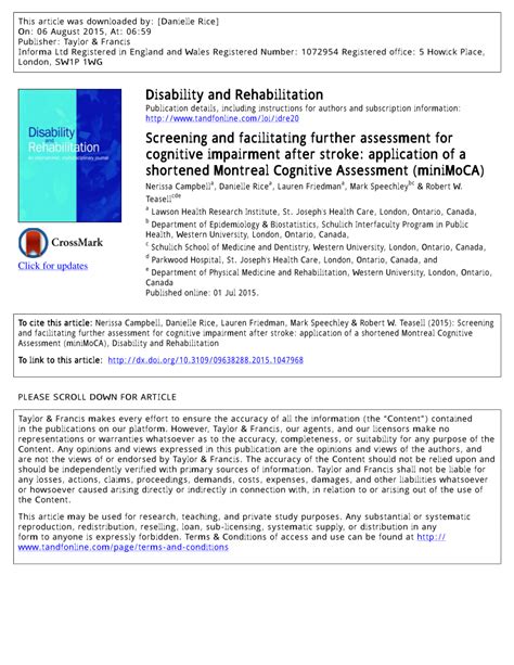 minimoca|Screening and facilitating further assessment for cognitive.